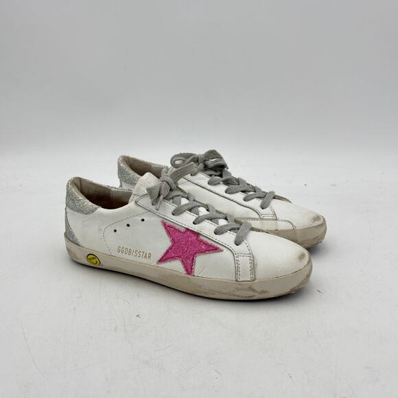 Golden Goose Other - Golden Goose Superstar Shoes Girls 33/1.5Y Glitter Star Leather Fashion Sneaker